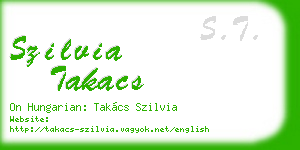 szilvia takacs business card